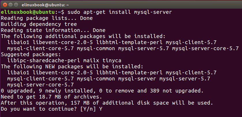 Installing MySQL Server