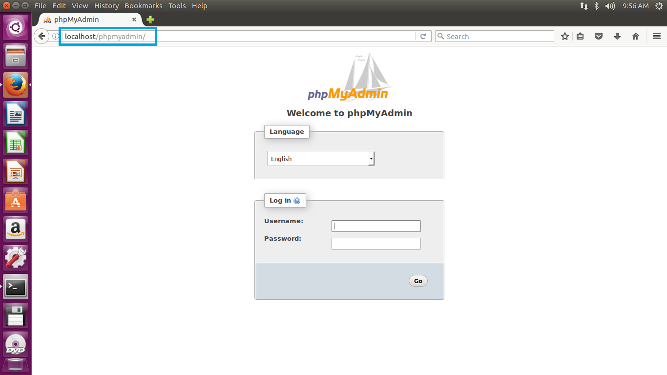 Accessing PHPMyAdmin Web Access