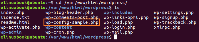 Wordpress Sample Configuration File