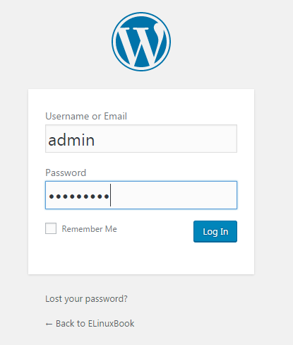 Logging in WordPress