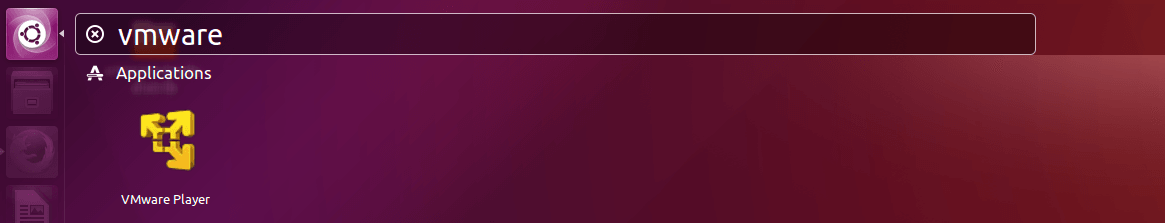 HOW TO INSTALL VMWARE PLAYER 12 ON UBUNTU 16.04 Search the Package in Application Manager to Open