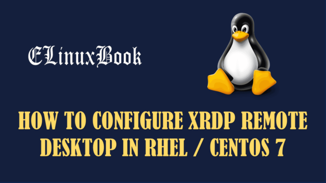 how to configure xrdp remote desktop in Linux