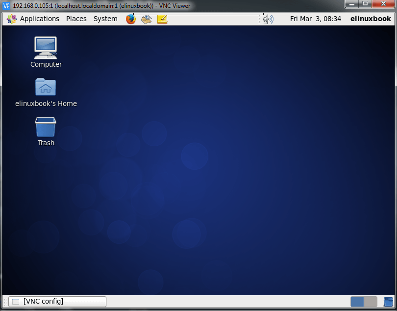 Taken Remote using TigerVNC Server