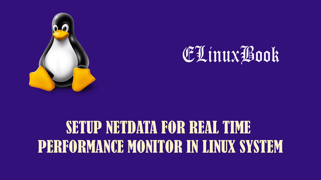 NETDATA FOR REAL TIME PERFORMANCE MONITOR