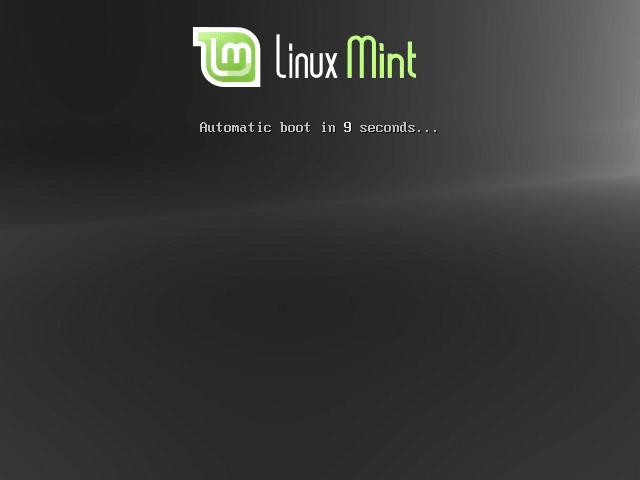 LINUX MINT 18 INSTALLATION STARTING